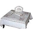 Square Table Linens and Napkins Cotton Embroidered