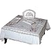 Square Table Linens and Napkins Cotton Embroidered
