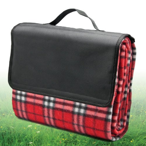 All Purpose Picnic Blanket - Soft Plush Outdoor, Beach, Travel, Camping Fleece Throw Blanket 50x60 Inches