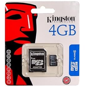 HTC EVO Shift 4G Cell Phone Compatible 4GB Micro SDHC Flash Memory Card + SD Adapter - Genuine Kingston with Retail Package - Bargains Depot®