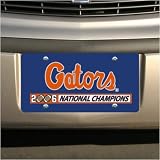 Florida Gators 2006 BCS National Champions Royal Blue Acrylic Script License Plate