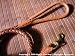 Pet Supplies : Hawai'ian Craftsman 8-Thong Hand-braided Leather Leash with Brass Clasp - 4 Ft