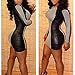 QIYUN.Z O-Neck Raglan Sleeve Pu Leather Polyester Patchwork Bodycon Clubwear Dress