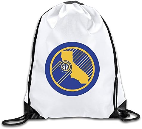 Basketball At Golden State California Drawstring Backpack Bag Gym Sack