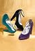 Apparel : Velvet Platform Pumps