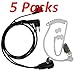 5 X FANVERIM 2-Pin Covert Acoustic Tube Earpiece Headset Compatible For Motorola Radio CLS1110 CLS 1110 CLS1410 CLS 1410 Ct150 Ct250 Ct450 Ct450Ls GP68 GP88 GP2000 GP3188 CP040 A8 A6 A10 A12(5 Packs)