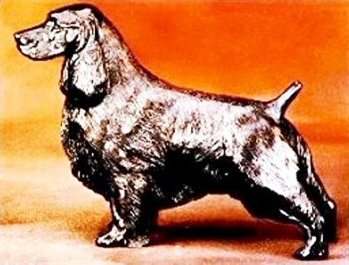 English Springer Spaniel Cold-Cast Bronze Large Standing Figurine 9.75 inches long #62-057