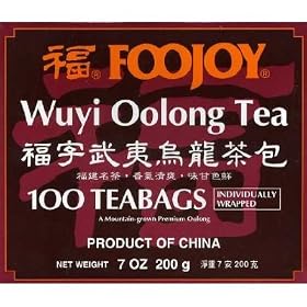 All Natural Foojoy Wuyi Oolong (Wu Long) Weight Loss Tea 100 Tea Bags
