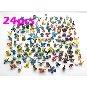 Lots 24pcs 2-3cm Pokemon mini random Pearl ct Figures