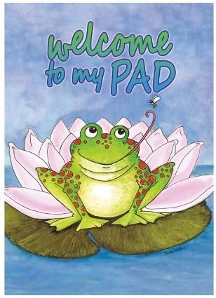 Rain or Shine 18-in x 12.5-in Welcome to my Pad Small Garden Flag by LG Sourcing