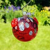 Bird Brain Round Batik Hummingbird Feeder