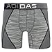 adidas Men's Climalite Flex Boxer Brief Underwear (1-Pack), Grey Space Dye, Small