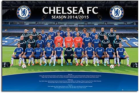 Chelsea FC Team Photo 2014 / 2015 Poster Satin Matt Laminated - 91.5 x 61cms (36 x 24 Inches)