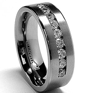 Size 15 titanium wedding ring