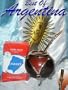 Argentina MATE kit - Natural gourd with "gaucho design" + "Bombilla" straw + Yerba Mate herb tea
