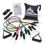 Black Mountain Products Resistance Band Set with Door Anchor/Ankle Strap/Exercise Chart/Resistance Band Carrying Case