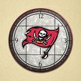 Tampa Bay Buccaneers 12in Glass Wall Clock
