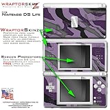 Nintendo DS Lite Camouflage Purple WraptorSkinz Skin Kit by TuneTattoozTM