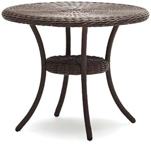 Strathwood Hayden Bistrotisch aus wetterfestem Korbgeflecht