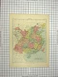 ANTIQUE MAP c1790-c1900 CHINA TAIWAN HAINAN YELLOW SEA