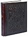Huge Hand Crafted Genuine Leather Photo Album / Scrapbook with Photo Pocket on Cover, 50 Ivory Pages, Gift Boxed, 14"x17", Black