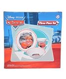 Cars 3 Pc Porcelain dinner Set in Printed Gift box, 8 oz Mug, 7.5 Rim Plate, 5.5 Bowl (No Florida)