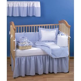 Click here to buy Trend Lab Pique and Seersucker 4 Piece Crib Set in... by Trend Lab.