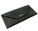 DataSafe Italian Leather Teju Lizard Embossed Passport and Travel Wallet (Stone Gray)