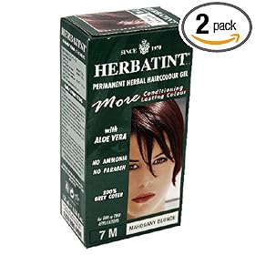 Herbatint Permanent Herbal Haircolour Gel, with Aloe Vera, Mahogany Blonde 7M, 4.56-Ounces (Pack of 2)