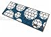 Kuzy - Circles Blue/White Keyboard Silicone Cover Skin for Macbook / Macbook Pro 13 15 17 Aluminum Unibody