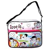 Love is...by Kim Shoulder Flight Bag - Scribble