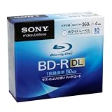 Sony Blu-ray Disc 10 Pack - 50GB 4x Speed BD-R DL Version 2010di Sony