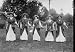early 1900s photo Suffrage Pageant flower girls L.I., N.Y.
