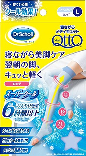 Dr. Scholl Japan New Medi Qtto Sleep Wearing Slimming Socks Super Cool (Size L)
