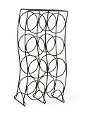 Spectrum 38510 Curve Wine Rack, 8 Bottle, Black