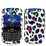 Electromaster(TM) Brand - Colorful Leopard on White Design Crystal Hard Ski ....