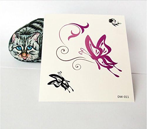 GC Oringin Design Butterfly Body Piercing Back Neck Waist Temporary Tattoo Sticker For Men and Women DW-011