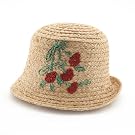 Embroidered Cherry Trilby Hat