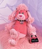 Pink French Poodle Puppy Dog Plush Stuffed Animal - Fifi