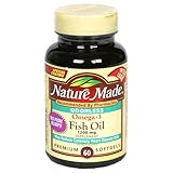 Nature Made Omega-3 Fish Oil, Odorless, 1200mg, 60 Softgels