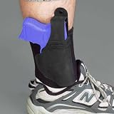 Galco Ankle Lite / Ankle Holster for Ruger LCP, KelTec P3AT, P32 (Black, Right-hand)