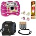 Fisher-Price Kid-Tough Digital Camera Pink with Accessory Bundle and Free Toy For Girls