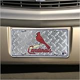 St Louis Cardinals Diamond Metal License Plate