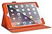 iPad Air 2 Case, Apple iPad Air 2 Leather Case, rooCASE Dual View Slim Fit Leather PU Folio Case with Smart Cover Auto Sleep / Wake Feature for Apple iPad Air 2 (iPad 6) 2014 Model, Orange