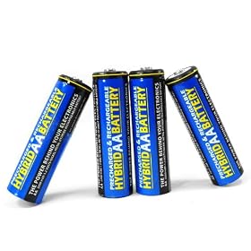 EnduraLast 4 AA Hybrid NiMH Pre-Charged Rechargeable Batteries for Digital Cameras by Accessory Power