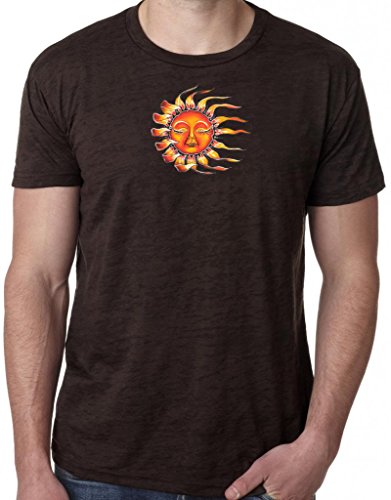 Yoga Clothing For You Sleeping Sun Mens Burnout Tee Shirt