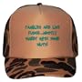 Families are like fudge� mostly sweet with some nuts Adult Brown Camo Mesh Back Hat / Baseball Cap