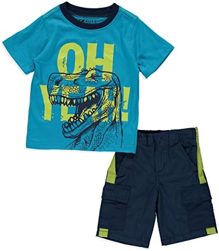 Z Boys Wear Little Boys' Glow-in-the-Dark Dinosaur Short Set (2T)