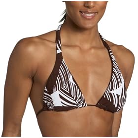 Buy Raisins Juniors' Jamaica Me Crazy Reversible Rose Halter Bikini Top by Raisins