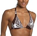 Raisins Juniors' Jamaica Me Crazy Reversible Rose Halter Bikini Top
